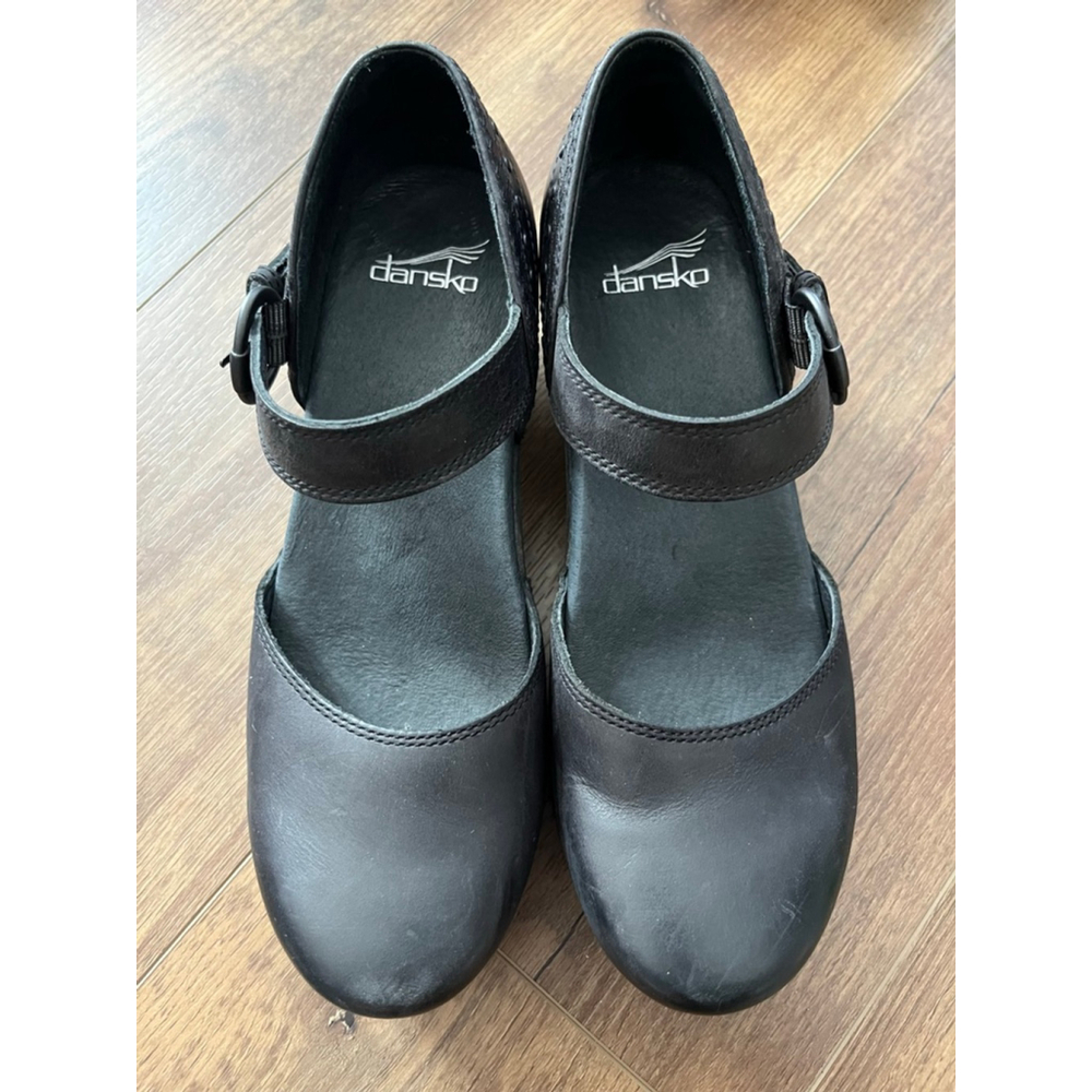 Dansko Makenna leather Mary Jane heeled clog size 39 - Picture 3 of 13